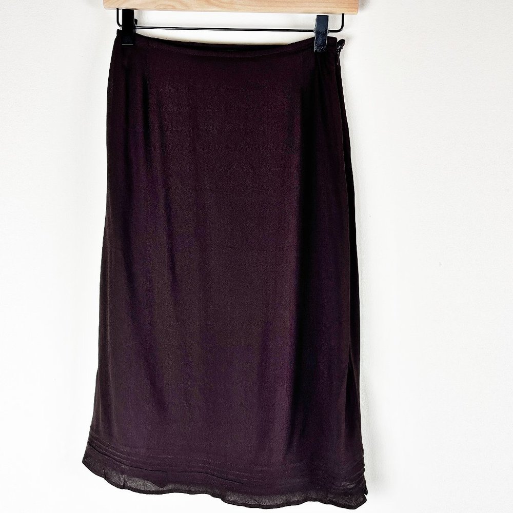 2/$30 Express Brown Crepe Skirt 2